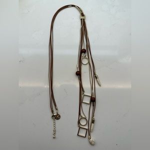 Brown Leather Necklace